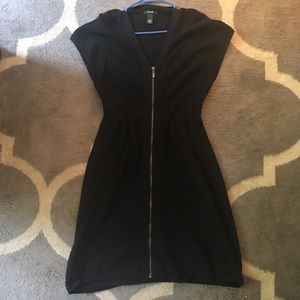 Alfani black zip sweater dress